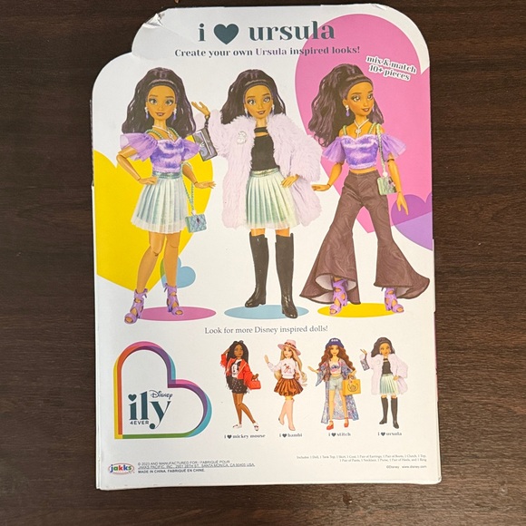 Disney ILY 4EVER Ursula Doll with Green and Purple Outfit - Picture 2 of 2